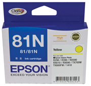 81N - High Capacity Claria Yellow Ink Cartridge