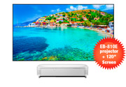 EB-810E with 120 inch UST Screen - Short Throw & Ultra Short Throw Projector