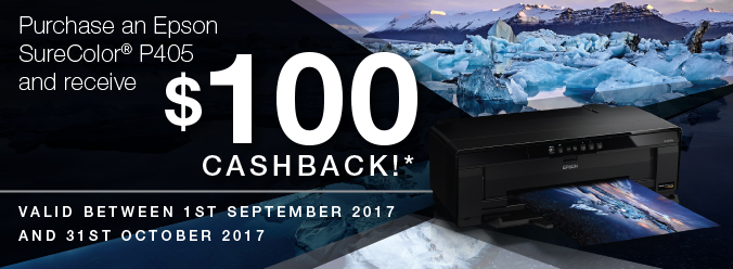 Epson SureColor SC-P405 $100 Cashback Promotion