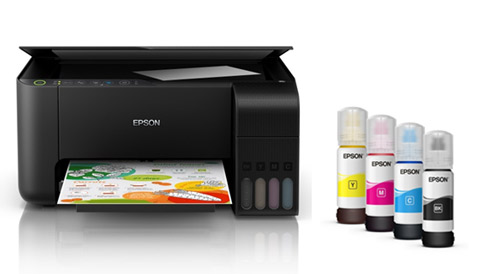 Epson EcoTank ET-2710 - Multifunction printer - colour - ink-jet - A4/Legal  (media) - up to 33 ppm (printing) - 100 sheets - USB, Wi-Fi - black - Hunt  Office Ireland