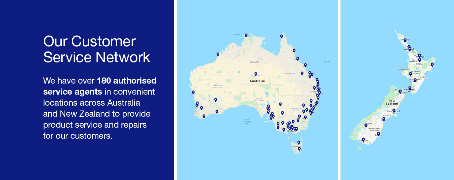 Australia New Zealand map