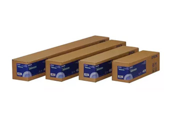 Large format printer media and papers