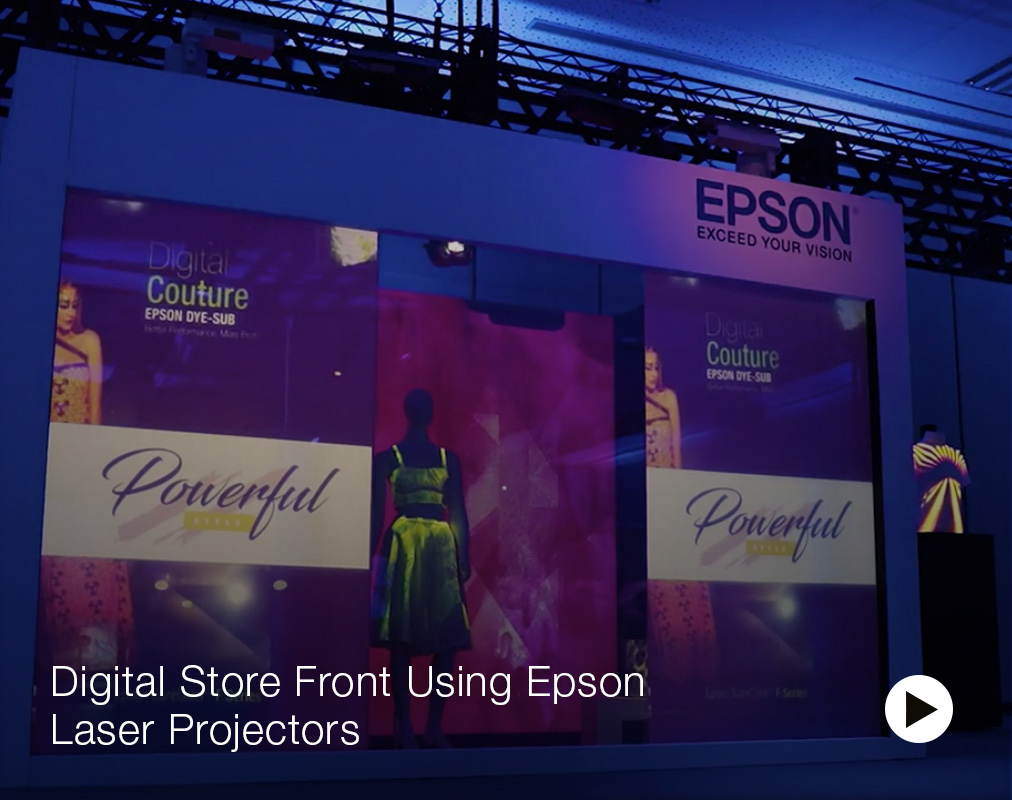 Digital Store Front Using Epson Laser Projectors