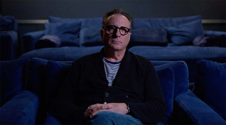 Andy Garcia watching from home theatre Andy Garcia watching from home theatre