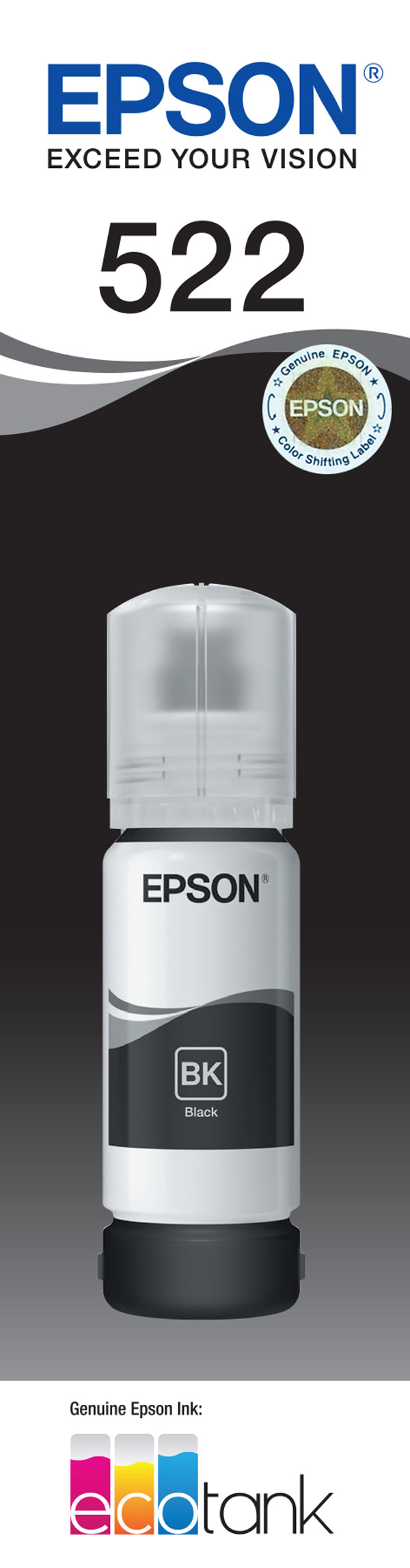 T522 - EcoTank - Black Ink Bottle