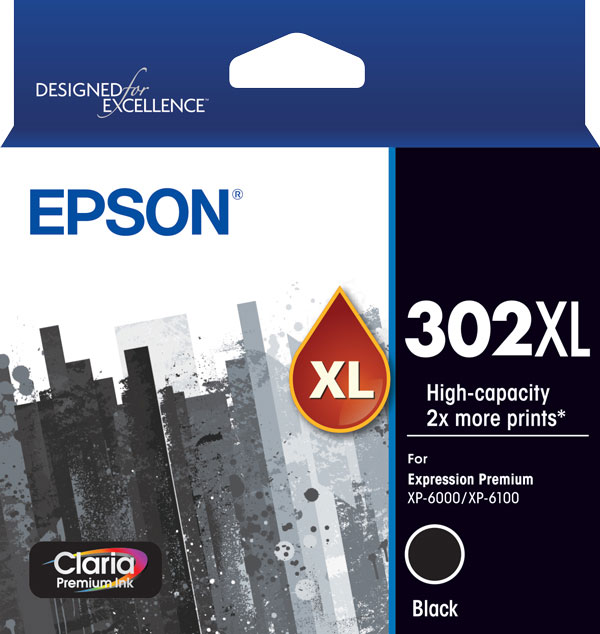 302XL - High Capacity Claria Premium - Black Ink Cartridge