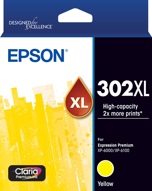 302XL - High Capacity Claria Premium - Yellow Ink Cartridge