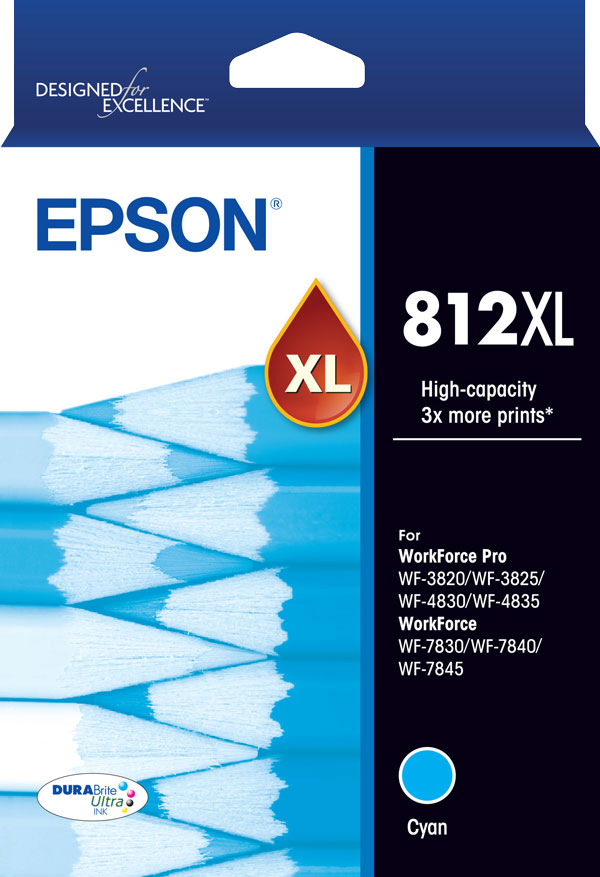 812XL - High Capacity Capacity DURABrite Ultra - Cyan Ink Cartridge
