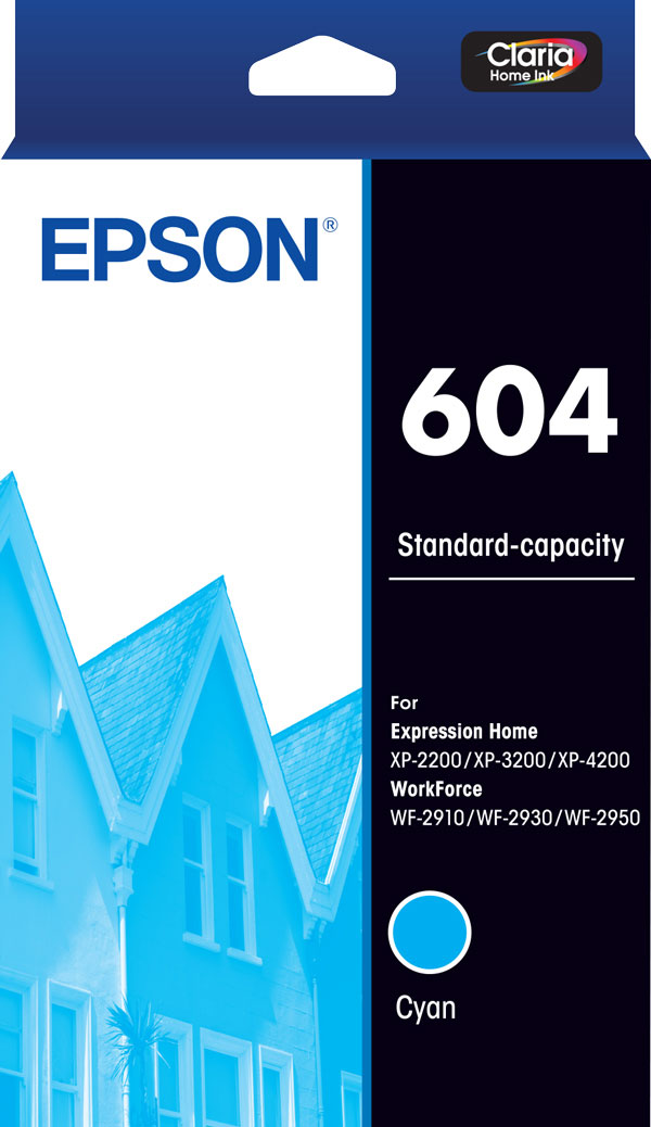 604 - Std Capacity - Cyan Ink Cartridge