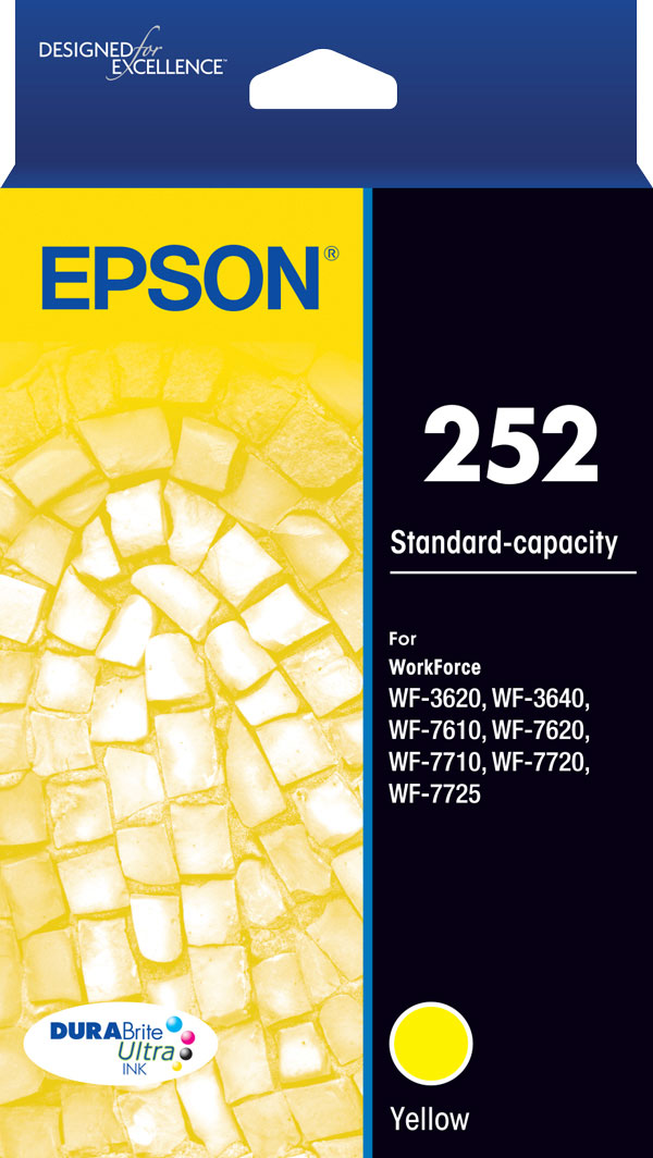 252 - Std Capacity DURABrite Ultra - Yellow Ink Cartridge