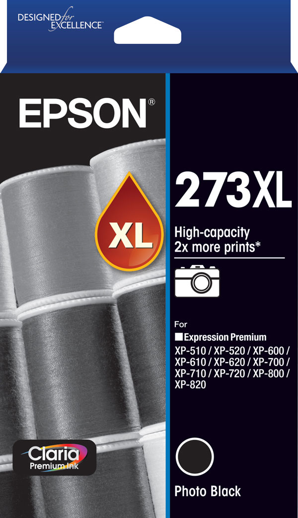 273XL - High Capacity Claria Premium - Photo Black Ink Cartridge

