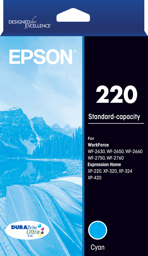 220 - Std Capacity DURABrite Ultra - Cyan Ink Cartridge