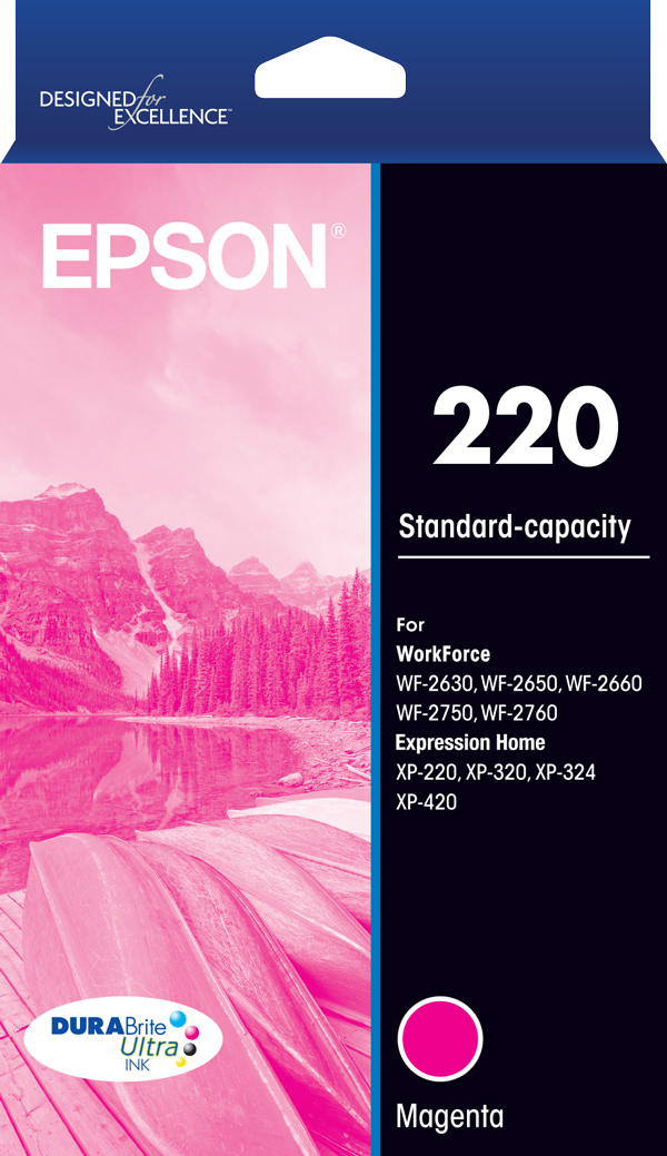 220 - Std Capacity DURABrite Ultra - Magenta Ink Cartridge