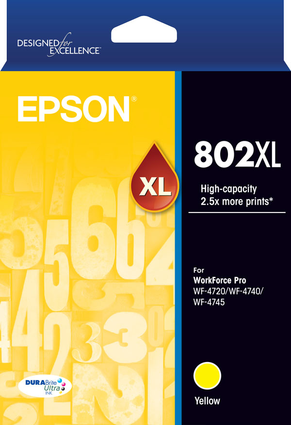 802XL - High Capacity DURABrite Ultra - Yellow Ink Cartridge
