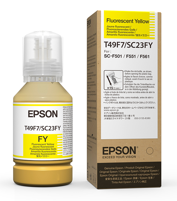 140ml UltraChrome T49F Dye Sub Fluro Yellow Ink Bottle