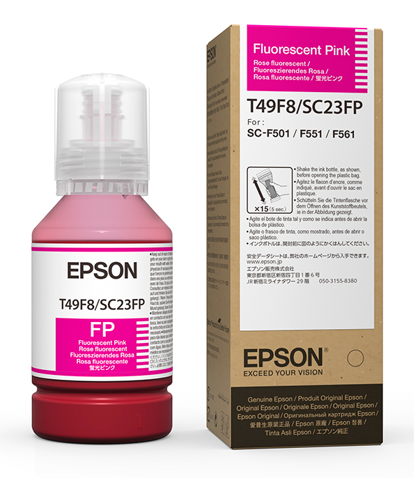 140ml UltraChrome T49F Dye Sub Fluro Pink Ink Bottle