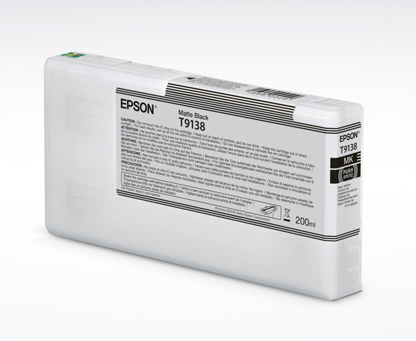 UltraChrome HD 200ml Matte Black Pigment Ink Cartridge - T9138