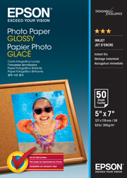 5" x 7" Photo Paper Glossy - 50 Sheets (200gsm)