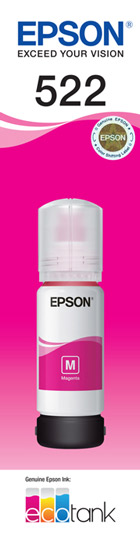 T522 - EcoTank - Magenta Ink Bottle