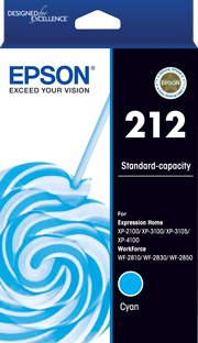 212 - Std Capacity - Cyan Ink Cartridge