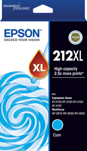 212XL - High Capacity - Cyan Ink Cartridge