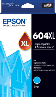 604XL - High Capacity - Cyan Ink Cartridge