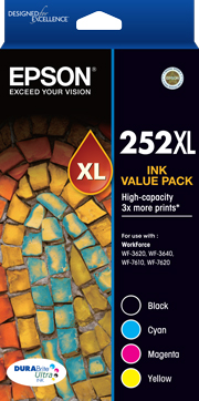 252XL - High Capacity DURABrite Ultra - Ink Cartridge Value Pack