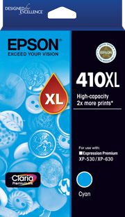 410XL - High Capacity Claria Premium - Cyan Ink Cartridge