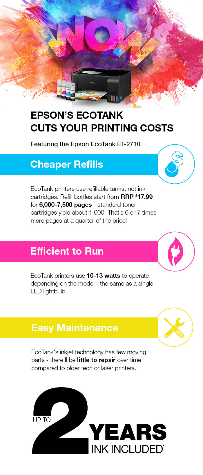 Epson Ecotank Cuts Your Printing Costs