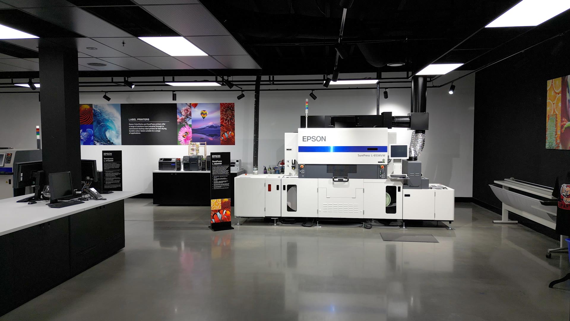 The Epson SurePress L-6534VW front view