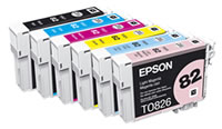 6 individual Ink cartridges