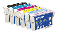 6 individual Ink cartridges