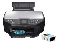 Print direct to CD and DVD surfaces