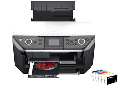Print direct to CD and DVD surfaces