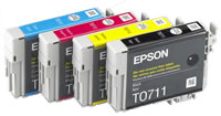 4 Individual Ink Cartridges