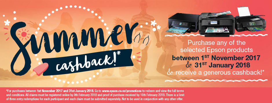 Epson Summer Cashback Promotion