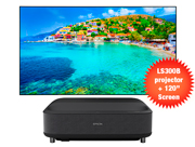 EH-LS300B with 120 inch UST screen - 1080p Home Theatre Projector