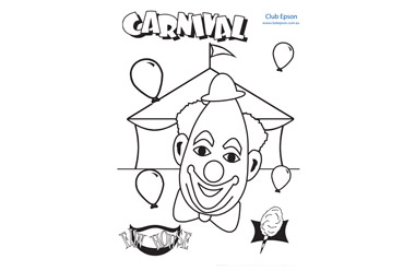 Carnival Colouring Sheet