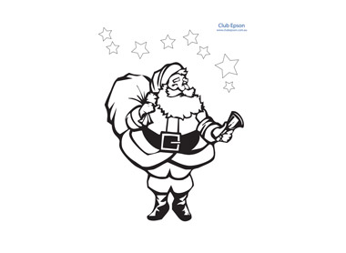 Christmas Santa Colouring Sheet