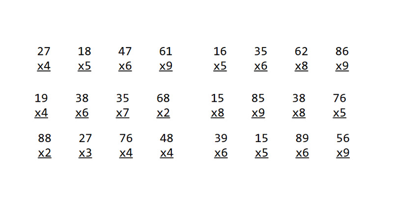 Multiplication Worksheet