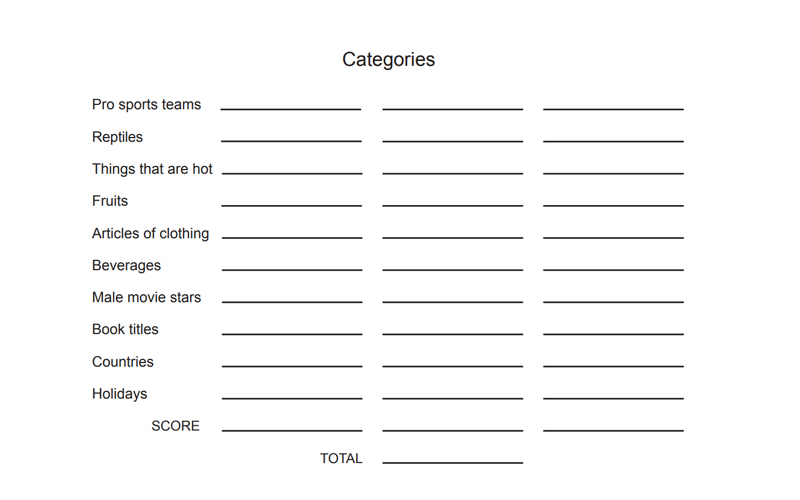 Categories