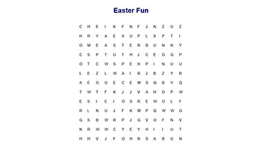 Easter Fun Find-a-Word