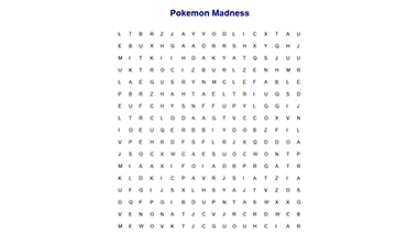 Pokémon (TM) Find-a-Word