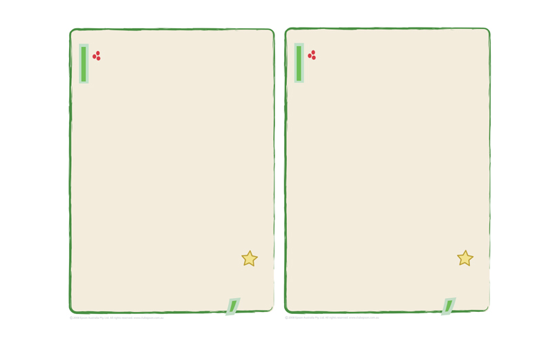 Christmas Greetings Stationery Paper 1