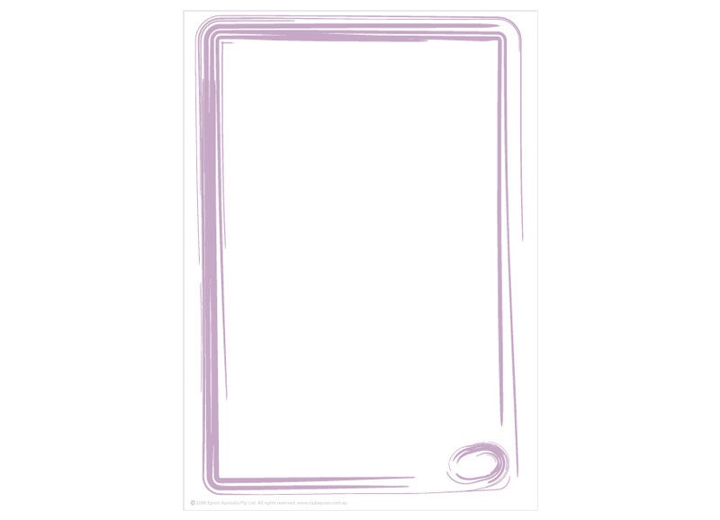 Purple Swirls Stationery Paper