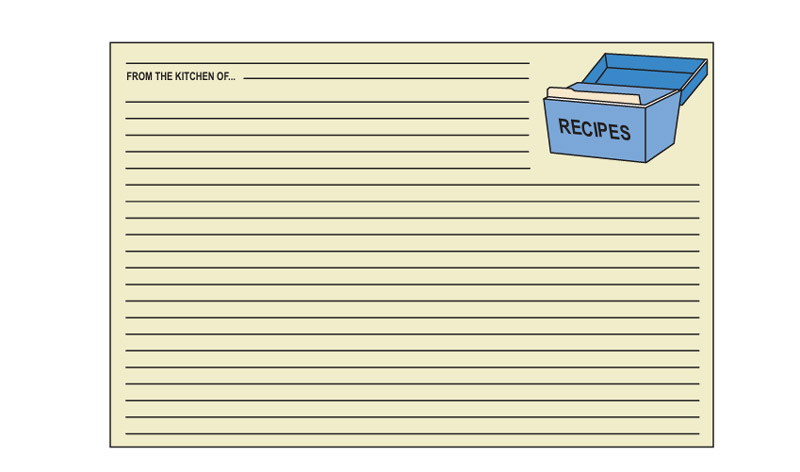 Recipe Card (4" x 6")
