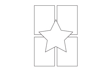 Story Page (5 Scenes star centre)