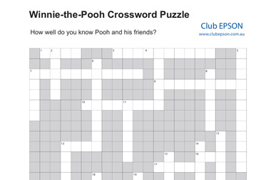Winnie-the-Pooh (TM) Crossword