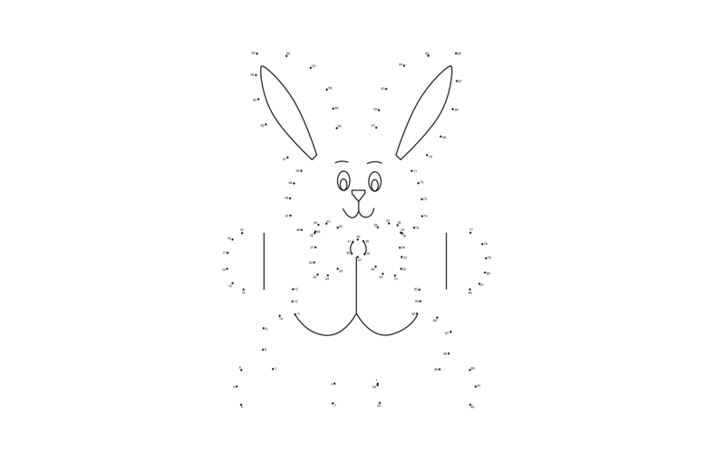 Easter Bunny Dot-to-Dot