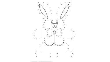 Easter Bunny Dot-to-Dot